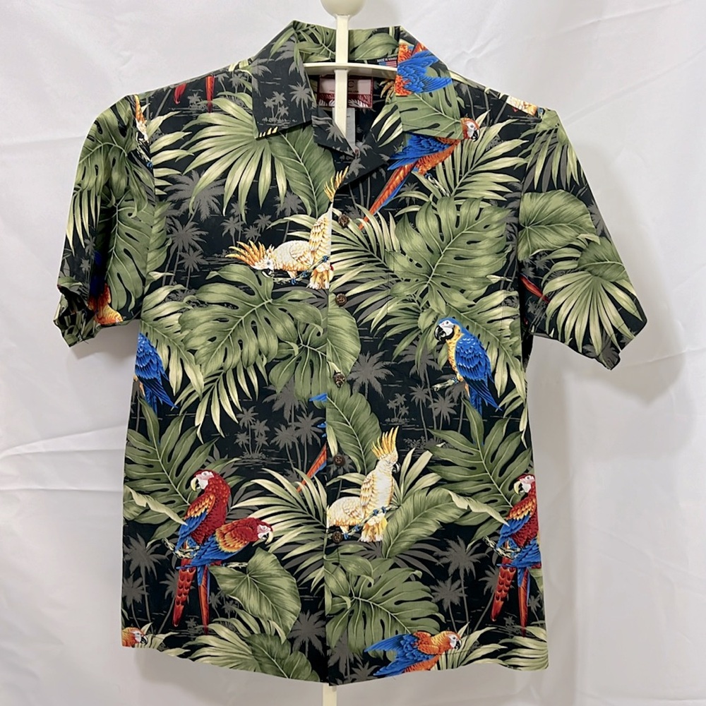 RJC Hawaiian Shirt with Parrots